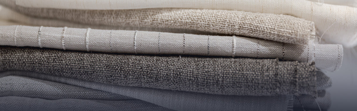 Image of shade samples stacked on top of each other.