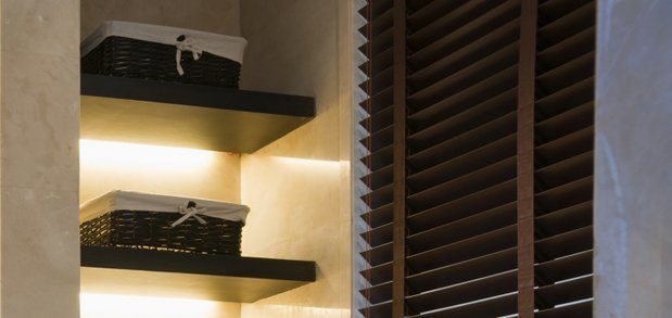 Wood blinds need special care.