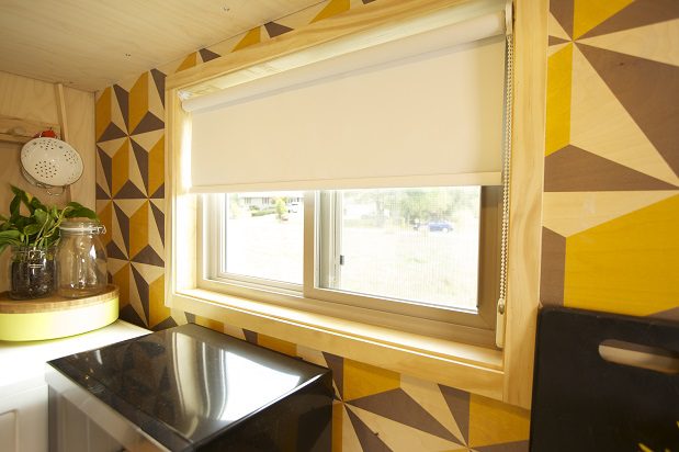 Roller blinds help you have privacy.