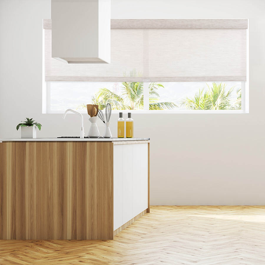 Select Blinds Solar screens for the kitchen window
