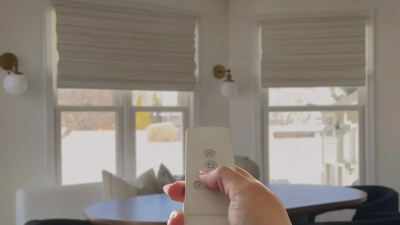remote control used to automated blinds