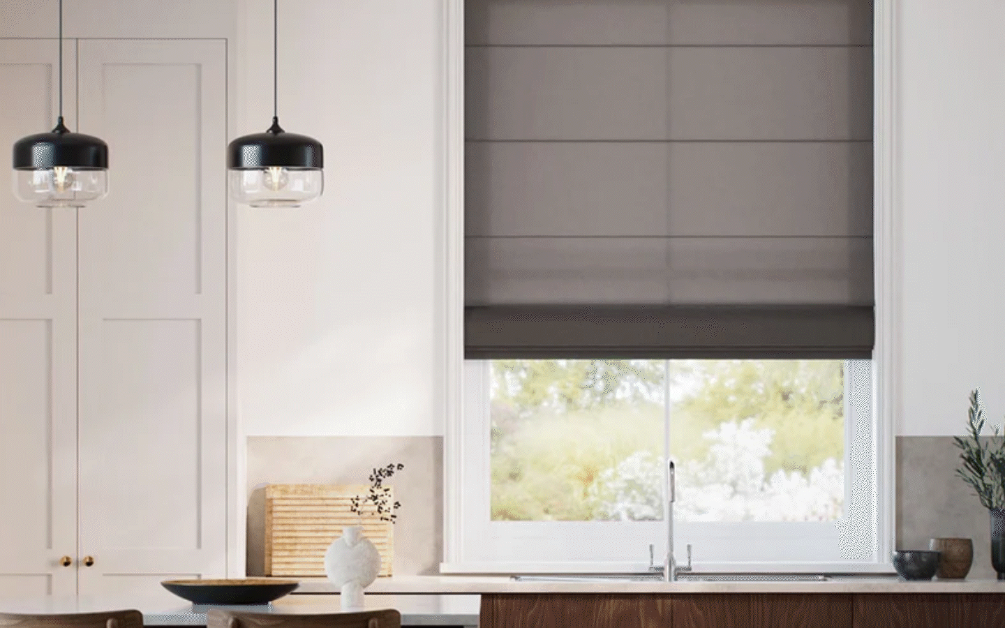 Best-selling window shades in various room settings
