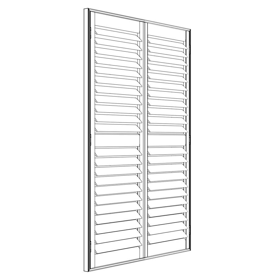 Window with dimension arrows
