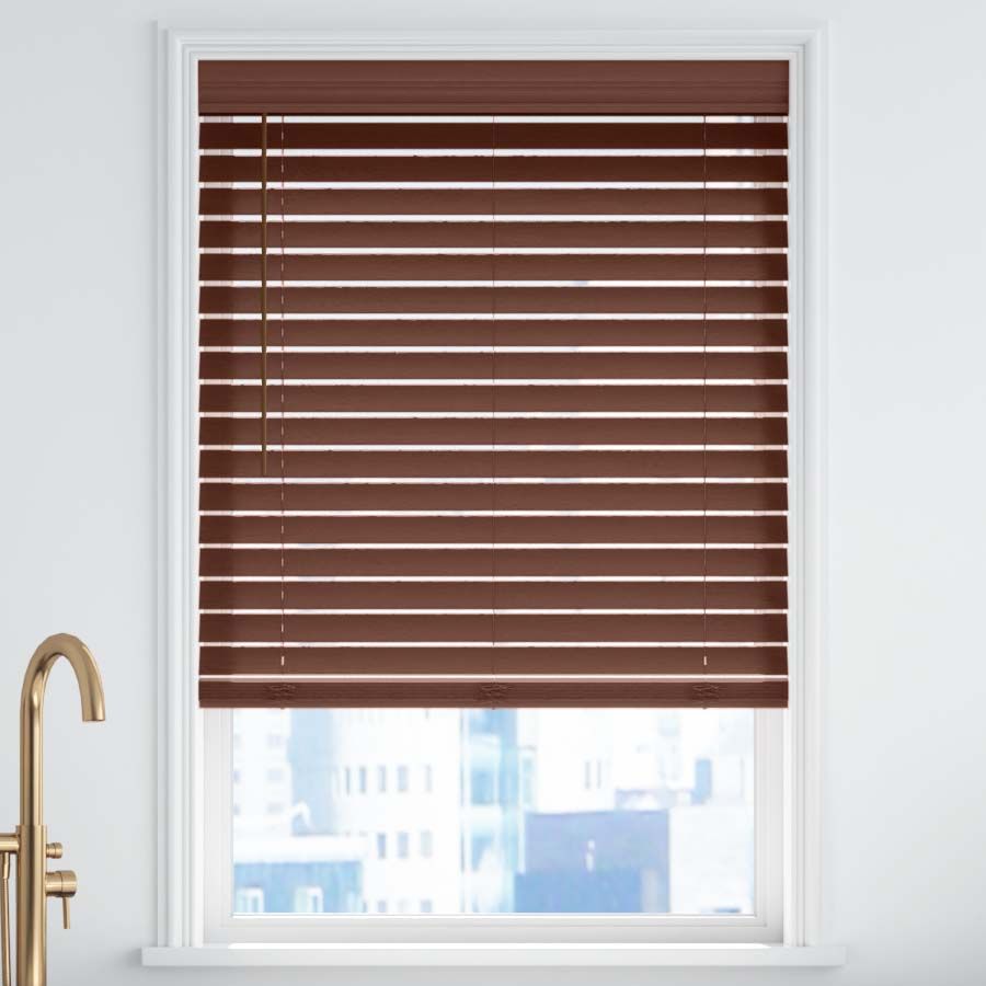 2 1/2" Luxe Modern Faux Wood Blinds | Selectblinds.com