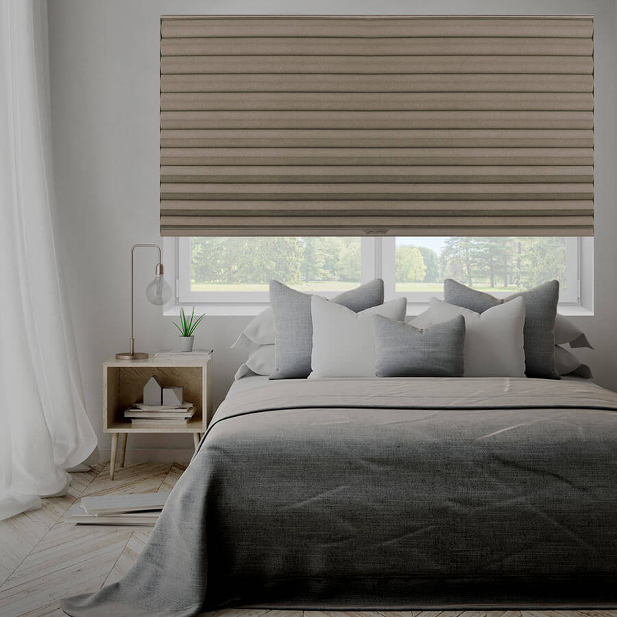 DEZ Furnishings QDLG304720 Cordless Light Filtering Pleated Shade Silver Gray 30.5W x 72L Inches