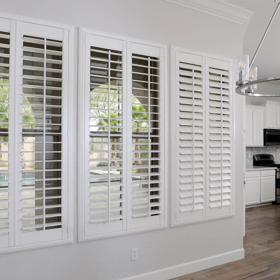 Classic Faux Wood Shutter From, Window Wooden Shutters Interior