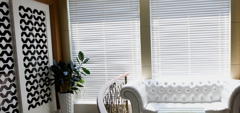 Contemporary Window Treatments - 2 Inch Premium Faux Wood Blinds