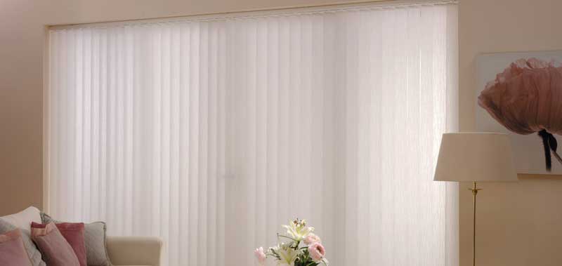 Vertical blinds take on a new look with the channel panel insert.